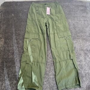 Women's‎ Mid-Rise Barrel Cargo Pants - Wild Fable army green Small S NWT